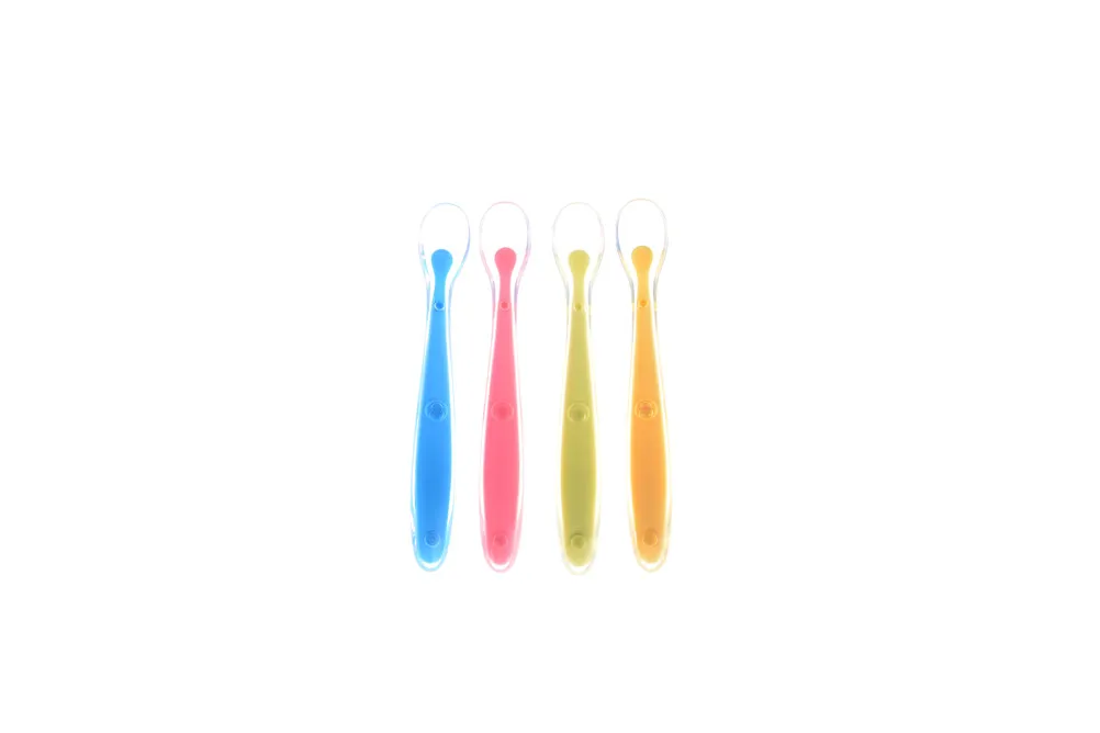 2018 Baby Soft Gel Bebe Special Spoon Baby Feeding Tableware Baby Milk Porridge Rice Cake Feeding Spoon G0182