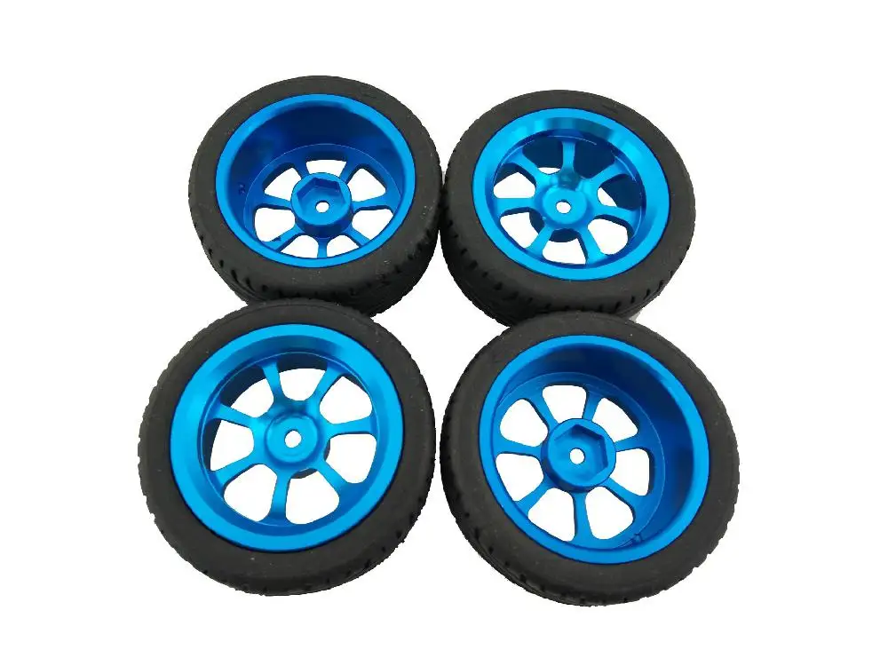 

LeadingStar 4Pcs Alloy Rims & Tires RC Car Wheels for 1/18 WLtoys A959-B A979-B A959 A969 zk30