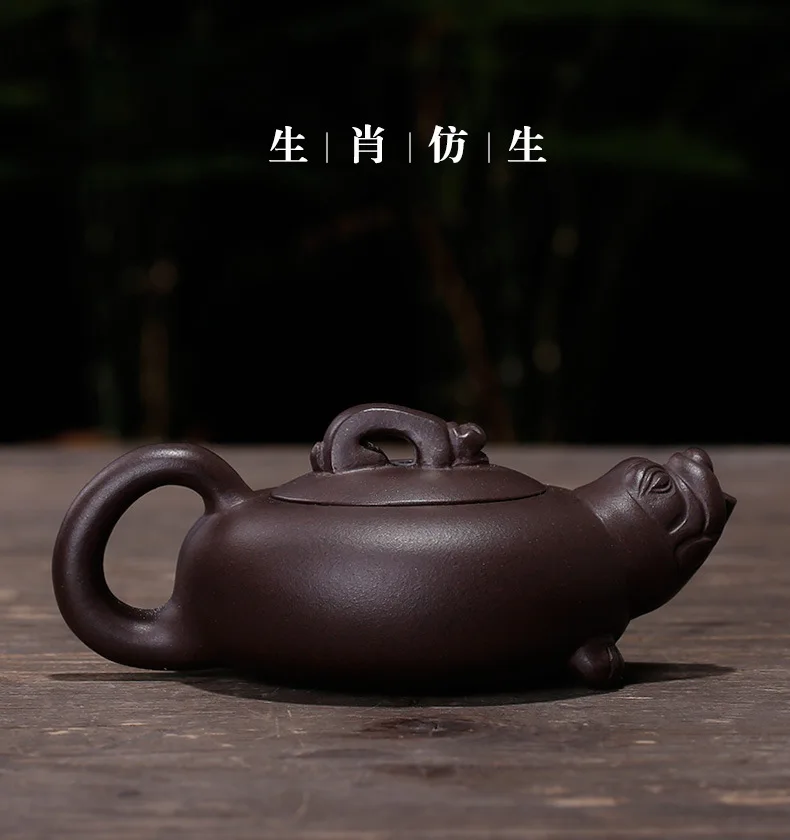 Горшок рудная шахта из фиолетовой глины 12 Зодиак горшок Wangcai щенок горшок Essentials одна рука горшок оптом производитель настройки