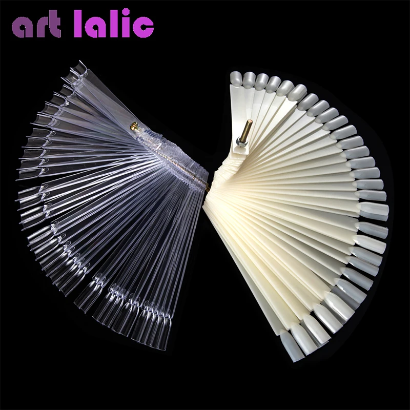  False Display Nail Art Fan Wheel Polish Practice board Tip Sticks Nail Art 50pcs Nail Polish / Nail