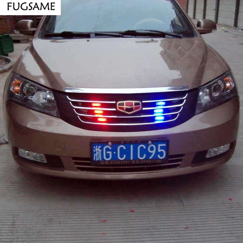 FUGSAME полиции Стиль автомобиля 12V 18LED красный/синий стробоскопический светильник с 3-режим контроллер красный сине-белые зеленый желтый