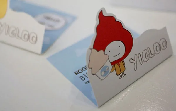 Пользовательских форма визитная карточка печати персонализированных высечки визитки круглые углы и полный цвет