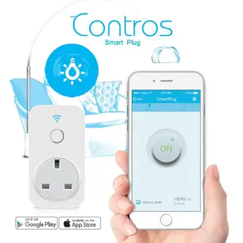 

UK version BroadLink SP2 Smart Plug Socket Wireless Timer Outlet WORKS WITH Alexa and Google Assistant