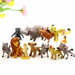 12 шт. рисунки из мультфильма ПВХ Фигурки Лев Guard King Kion Simba Beshte Fuli Ono кукольная Статуэтка детские игрушки для мальчиков