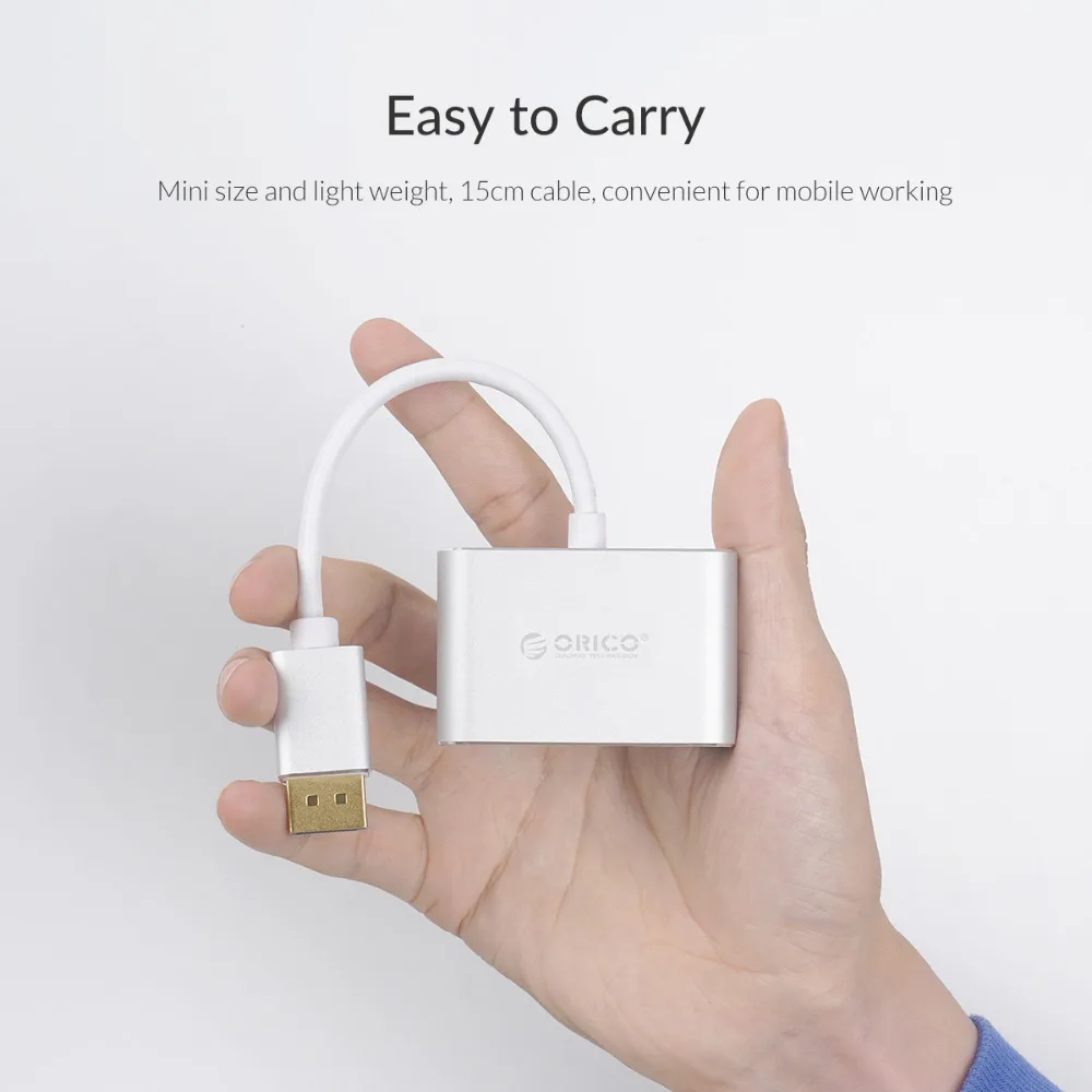 MINI DP Male HDMI/VGA Female адаптер ORICO 2 в 1 4K 30 Гц аудио/видео кабель конвертер SY для MacBook Air Pro|