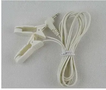 

5pcs/lot Breast & Tens Ear Clip Stimulator Electrode Lead Wires Jack DC 2.5mm Replacement Cables for Health Tens EMS