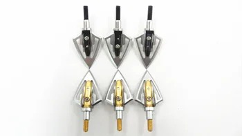 

6Pcs Fighter Broadheads 100 Grains Hunting Arrowhead in Bow and Arrow