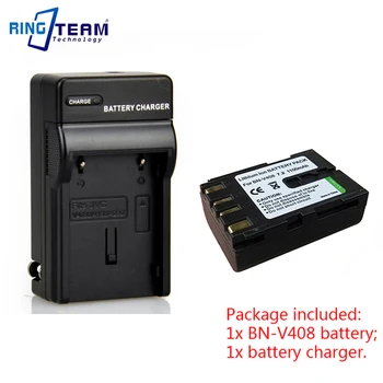 

2-In-1 BN-V408 BN-V408U Digital Battery and Charger for JVC Camcorder D70EK D70U D70US D72 D72U D72US D73 D73US D90 D90K D90US