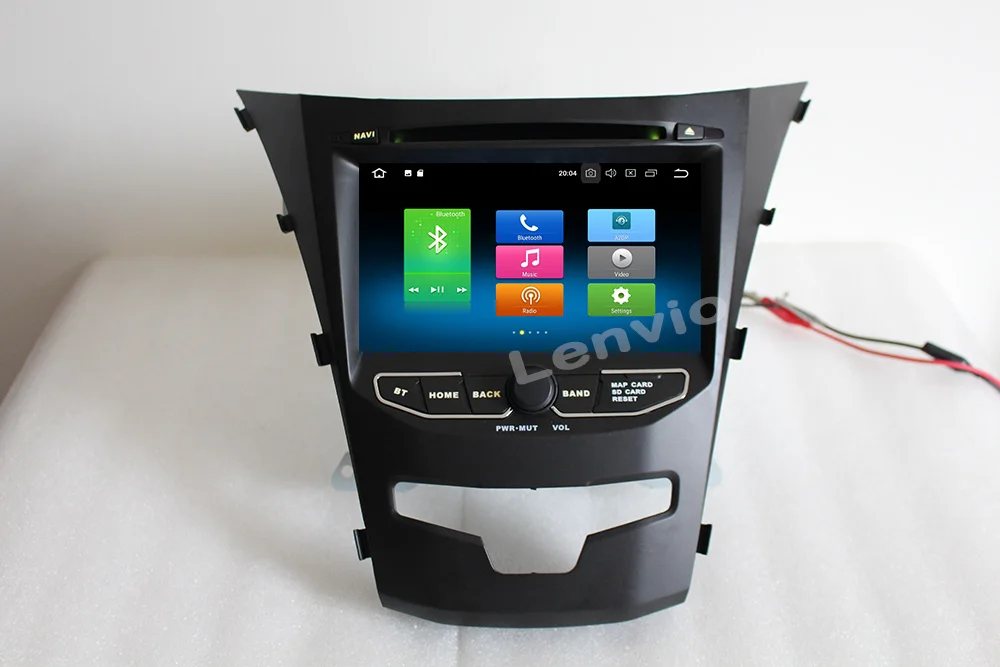 Perfect Lenvio 4G RAM 32G ROM 2 Din Android 8.0 CAR DVD Player For Ssangyong Actyon Korando 2014 2015 Radio GPS Navigation Octa Core DAB 1
