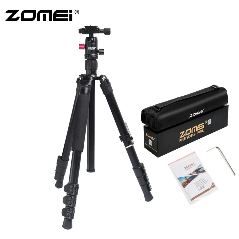 ZOMEI M3 штатив для камеры и монопод легкий дорожный с шаровой головкой сумкой