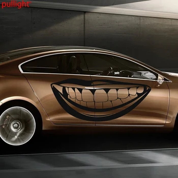 

1Pcs Car Side Decor Vinyl Graphics Decals Stickers Girl Smile Lips Teeth People Body Decals
