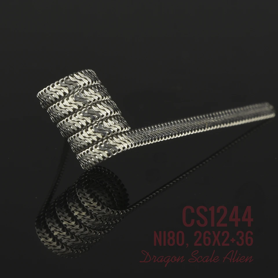 Оригинальная катушка VAPJOY Dragon Scale Alien Ni80 готовые катушки для испарителя RDA RTA 26X2 26X3