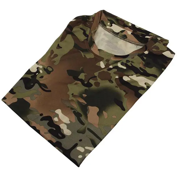 Новая уличная камуфляжная футболка для охоты Мужская дышащая армейская тактическая Боевая футболка Военная сухая Спортивная Camo Camp Tees