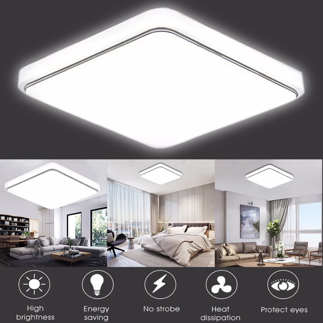 30*30cm  Holmark 24W LED Square Ceiling Down Light 1000LM Flush Mount Home Fixture Lamp