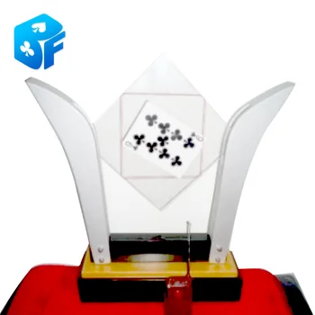 

TV Card Frame Remote control Deluxe card into glass Magic tricks magic props