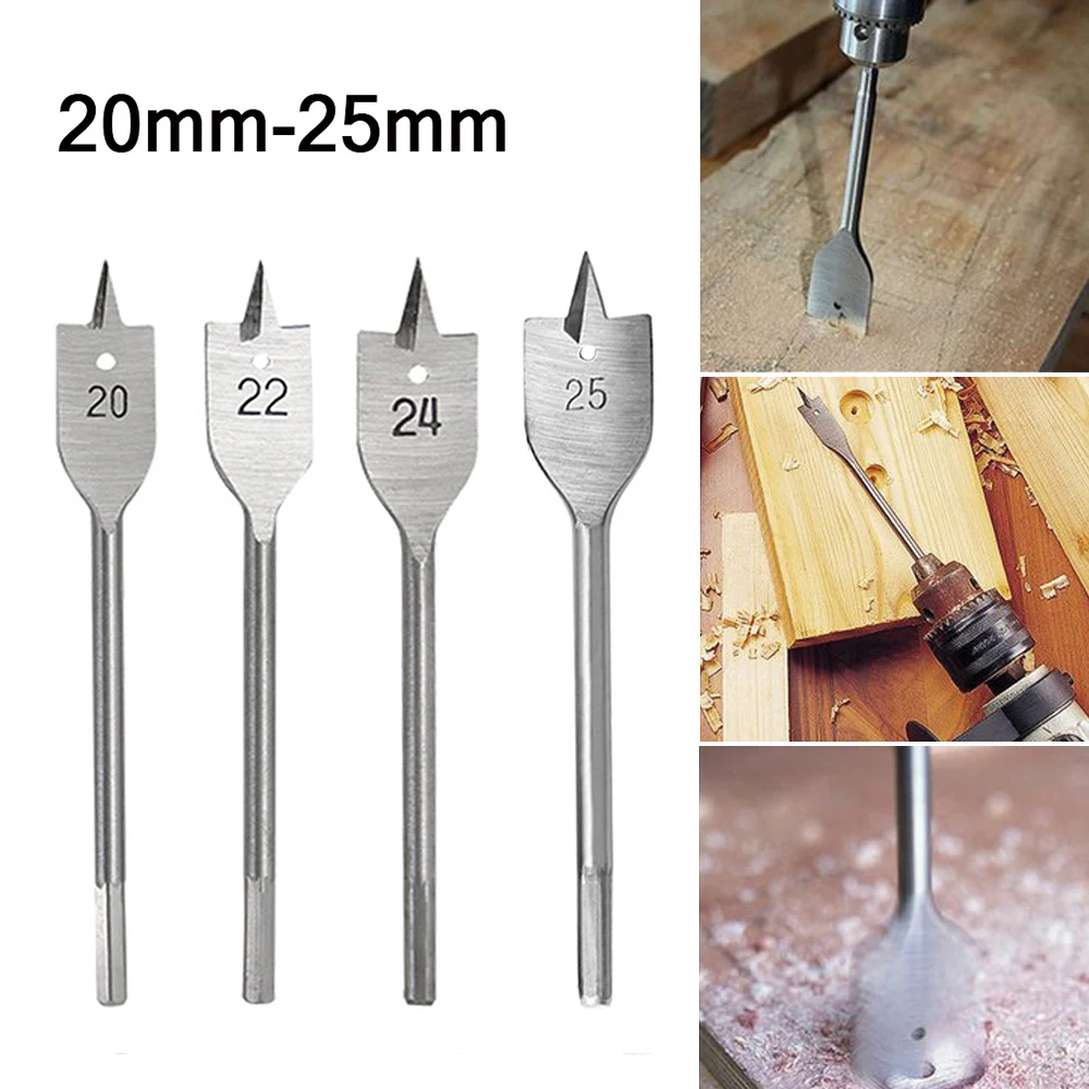 Electric Woodworking Flat Drill Hexagonal Handle Hole Opener Wood Drill Bits Durable Tool Sets For Carpentry