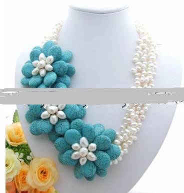 

ddh001468 Excellent! Pearl&Turquoise Necklace
