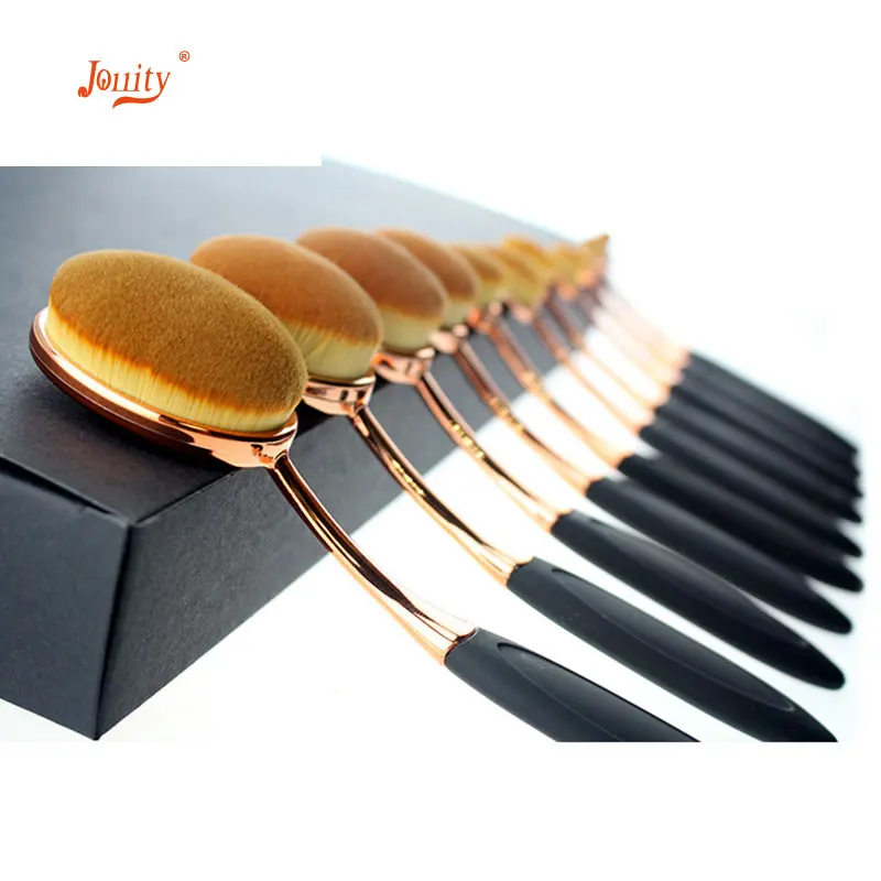 jollity 10pcs Makeup Brushes Set Toothbrush Shaped Oval Gold Colors Make Up Brushes Set Soft Foundation Powder Eyeliner Brushs jollity 10pcs Makeup Brushes Set Toothbrush Shaped Oval Gold Colors Make Up Brushes Set Soft Foundation Powder Eyeliner Brushs