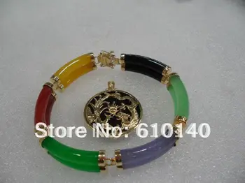 

5PCS Z006__5553 Fashion beautiful k necklace pendant bracelet 7.3inch sets