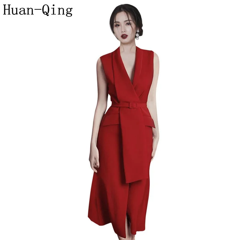 vest blazer dress
