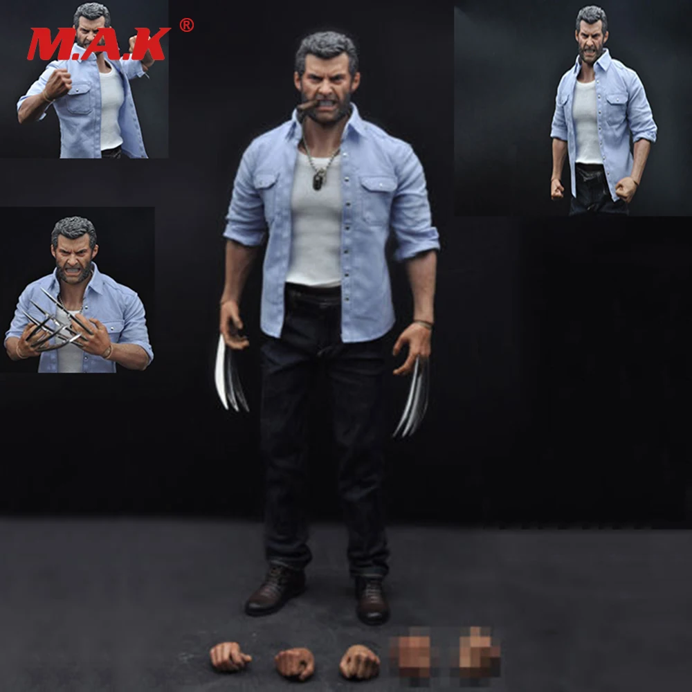 

1/6 Scale Full Set Action Figure 12'' Angry Wolverine Logan Figure Model Toys Body&Head Sculpt& Clothing Set Collection