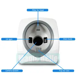 Корейский Технология, 3D зеркало УФ объектив кожи сканирования анализатор Салон Применение для дома Применение