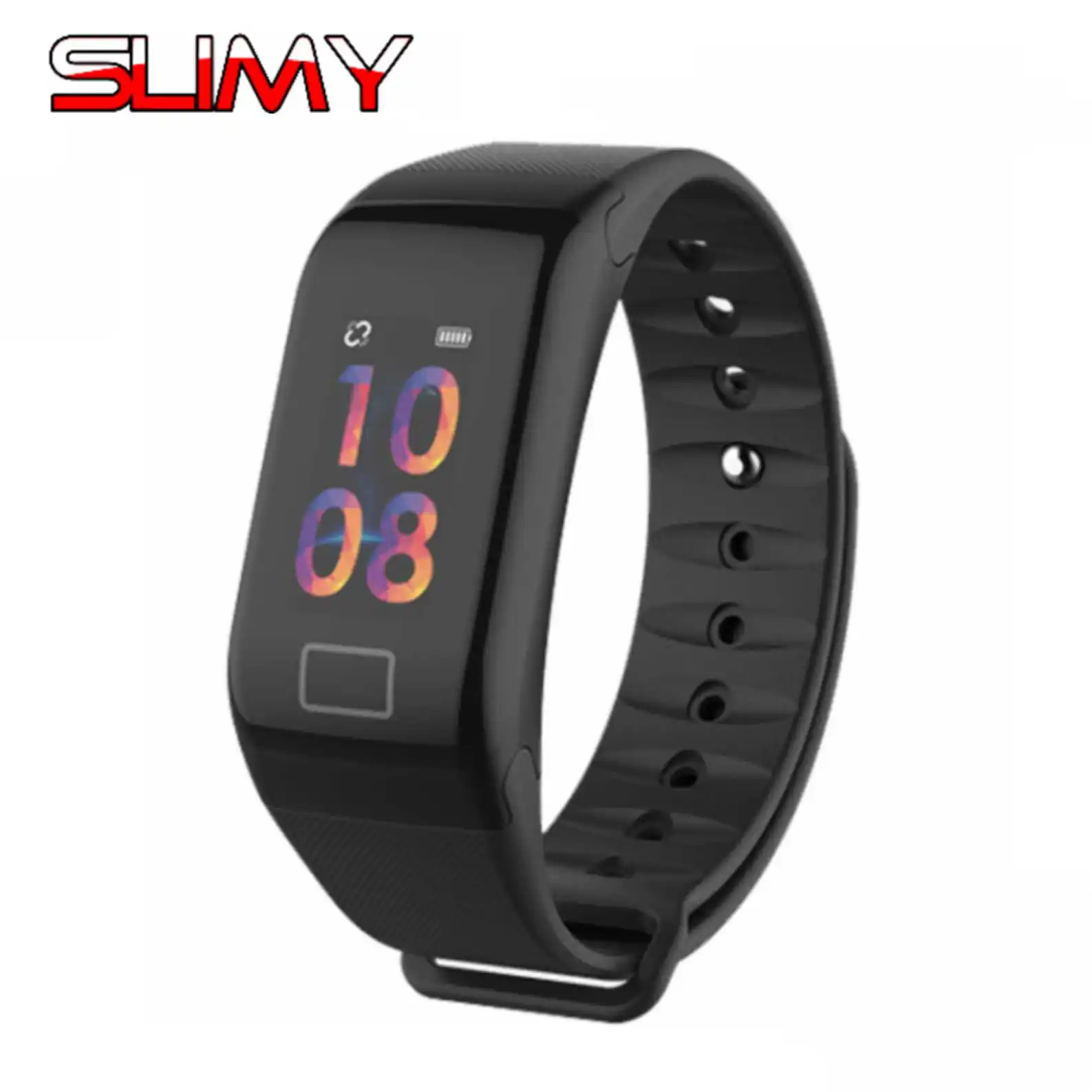 

Slimy F1 Plus Smart Band Blood Pressure IP67 Waterproof Color Screen Sports Smart Bracelet Heart Rate Monitor Smart Wristband