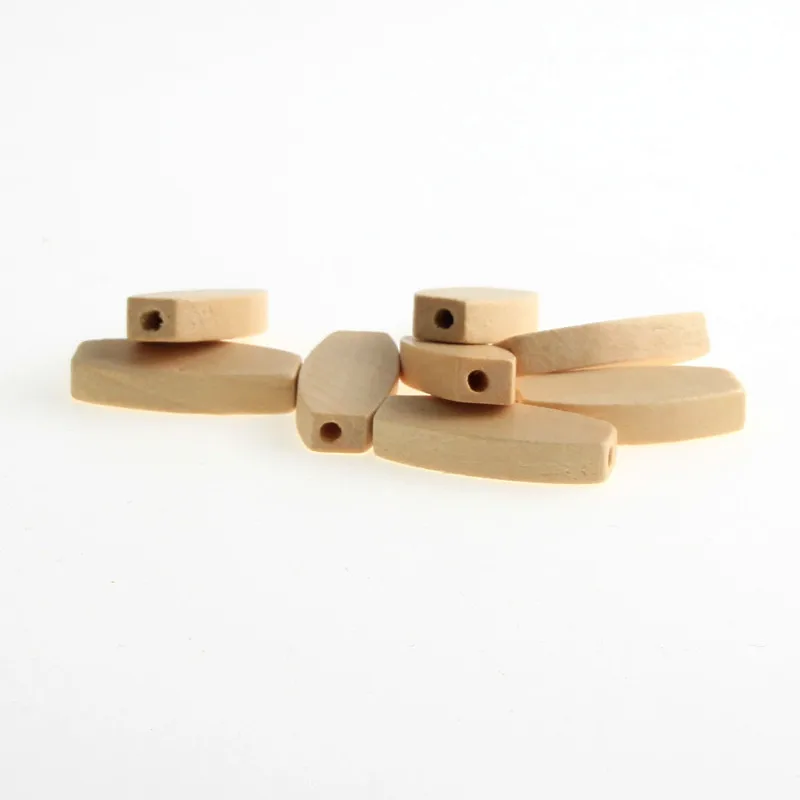 26x11x5 мм плоские деревянные бусины 40 шт деревянные цветные необработанные геометрические деревянные бусины для самостоятельного изготовления ювелирных изделий ожерелье-погремушка