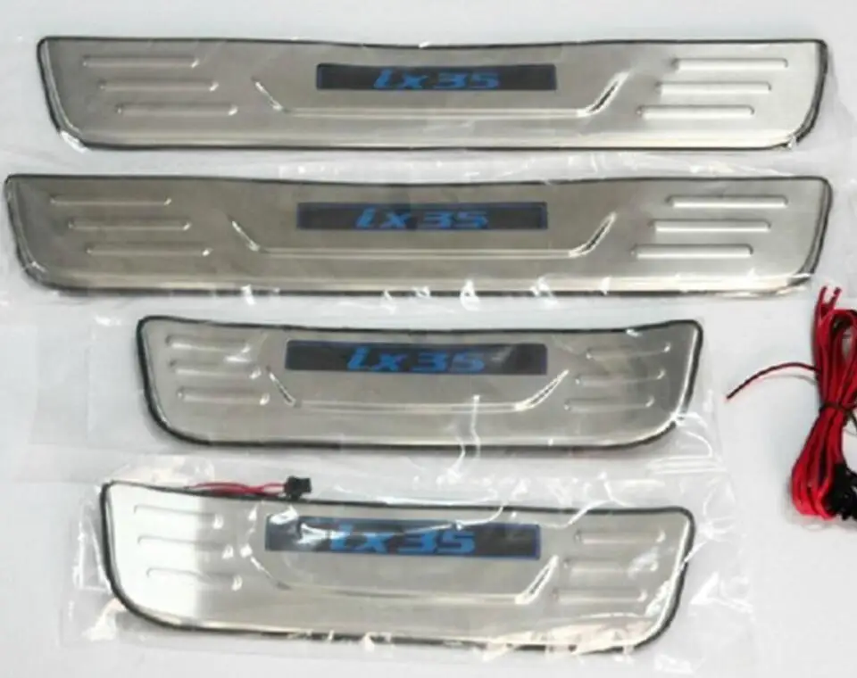 Накладка из нержавеющей стали/Накладка на порог для Hyundai ix35 2010-2012 с