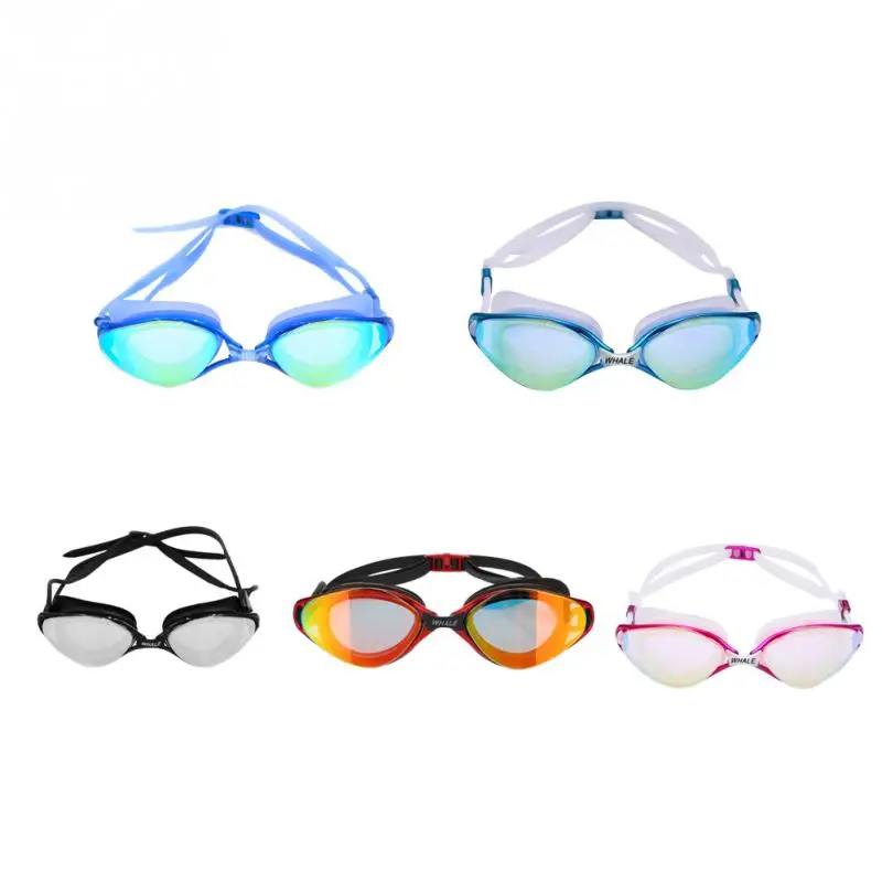 

WHALE 5 Colors Unisex Professional Adults Anti-fog UV Protection Swimming Glasses Adjustable Silicone Swim Gogles Swim Eyewear