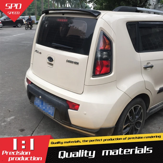 For Kia Soul Spoiler ABS Material Car Rear Wing Primer Color Rear Spoiler For Kia Soul Spoiler