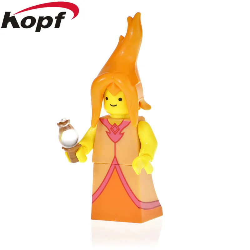 

PG1270 Single Sale Series Jack Figures Flame princess Finn New Adventure time Action Buliding Blocks For Children Toys Best Gift