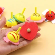 1 PC Kids Wood Gyro Toys Children Adult Relief Stress Desktop Spinning Top Toys Fruit Shape Painted Random Color 1 PC Kids Wood Gyro Toys Children Adult Relief Stress Desktop Spinning Top Toys Fruit Shape Painted Random Color