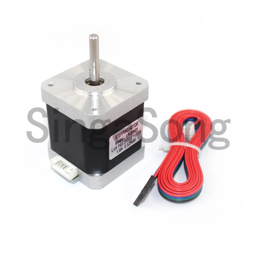 4 lead Nema17 шаговый двигатель 42 Мотор 17HS8401 1.7A CE ROSH ISO CNC лазерный и 3D принтер мотор с