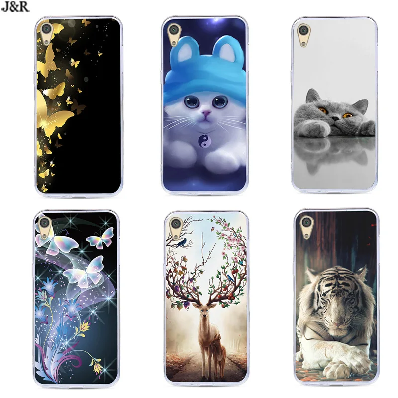 Case For Sony Xperia E5 Cover TPU Silicone Covers for F3311 F3313 Painte Cartoon Phone Bags |