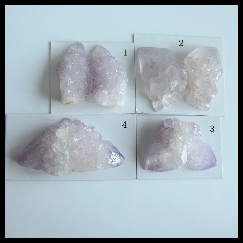 

Semi-precious stones Amethyst fashion Cabochon Pairs,29x21x11mm,12.2g 22x16x1mm,7.4g