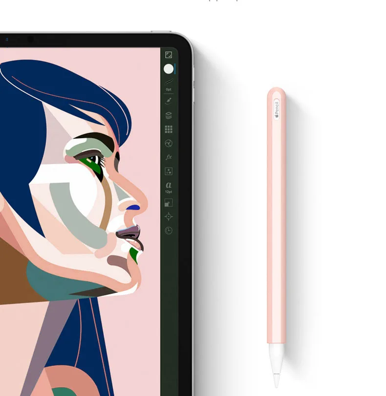 Силиконовый чехол ROCK для Apple Pencil 2, мягкий светильник, защита от падения, защитный колпачок, чехол Hoder для Apple Pencil 2