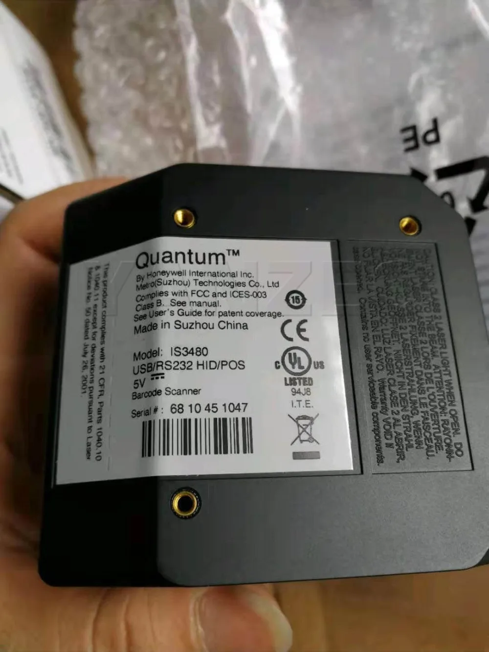 IS3480 USB ل ميترولوجيك هانيويل احادي المدمجة 1D الليزر Bardcode ماسحة الكم E LTPN