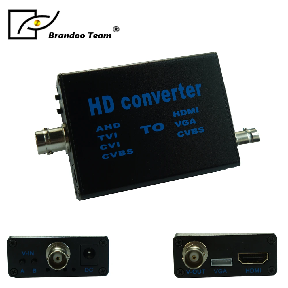 

Mini size AHD to HDMI / VGA / CVBS converter