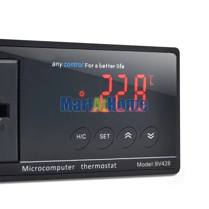 Электронный Термостат цифровой регулятор температуры-40~ 212 F/-40~ 100 C переключаемый с сигнализацией для рептилий, аквариумов, домашних животных