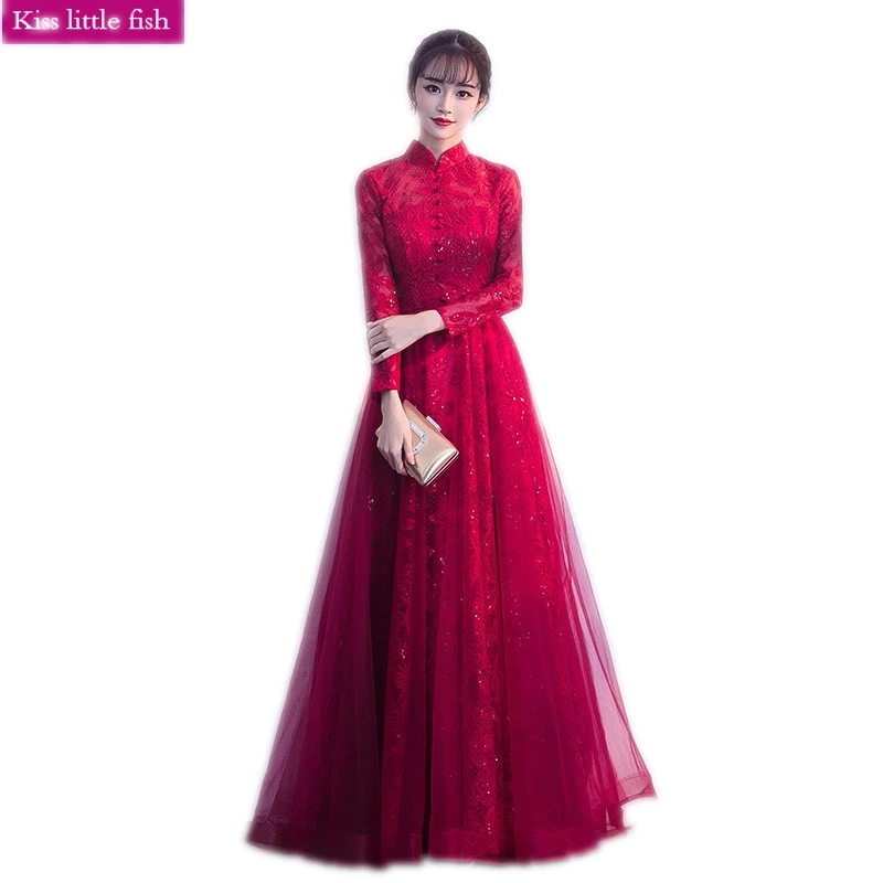 

Free Shipping Prom Long Elegant Dresses Long Sleeve Vestidos De Fiesta Largos Elegantes De Gala