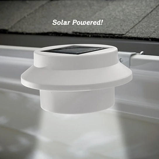 4 Pcs/Set: Waterproof LED Solar Powered Fence Gutter Solar Light Outdoor Security Lamps (3)