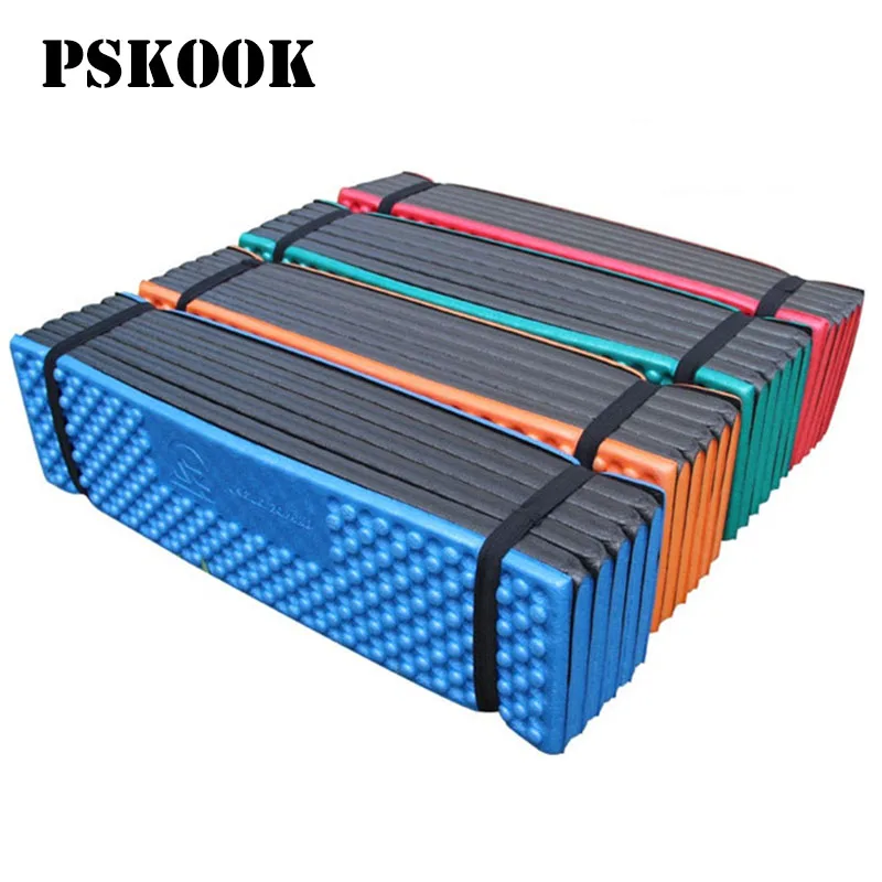

PSKOOK Ultralight Outdoor Camping Hiking Mat Foam Fold Egg Slot Picnic Mat Moistureproof Tent Sleeping Pad Beach Yoga Mattress