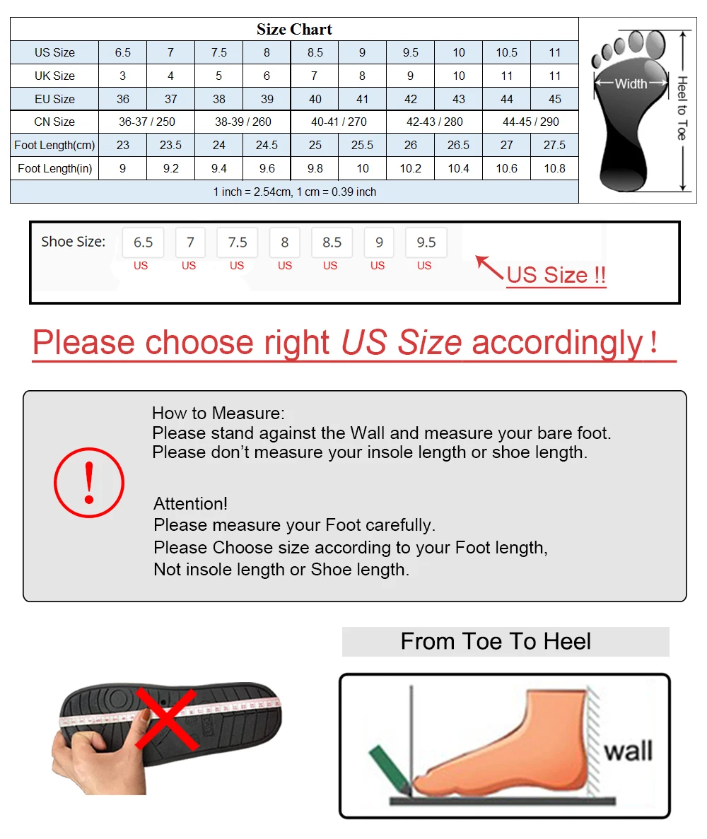 EVA New Size Chart
