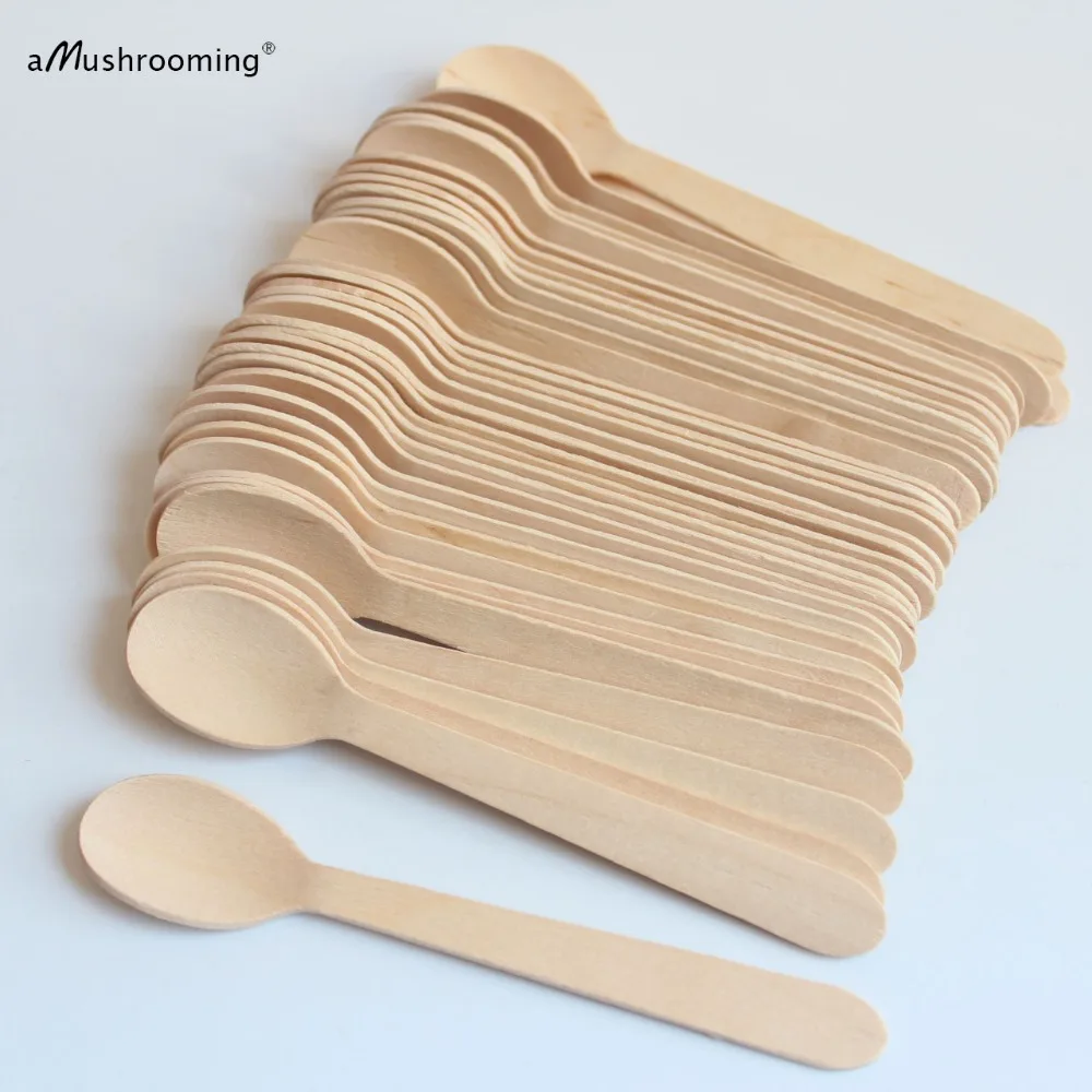 1000 Tea Spoons Coffee Spoons wooden Spoons party disposable wedding eco restaurant and pub