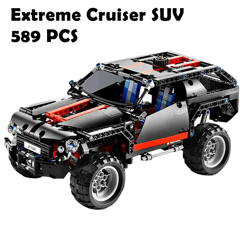 

7ron 3341 Extreme Cruiser SUV Racing Car Model Building Block Eductional Toy Block DIY Brick Compatible With Lego Technic 8081