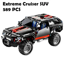 7ron 3341 Extreme Cruiser SUV Modelo de Carro de Corrida Brinquedo de Blocos de Construção Eductional Blocos DIY Tijolos Compatível Com Lego Technic 8081