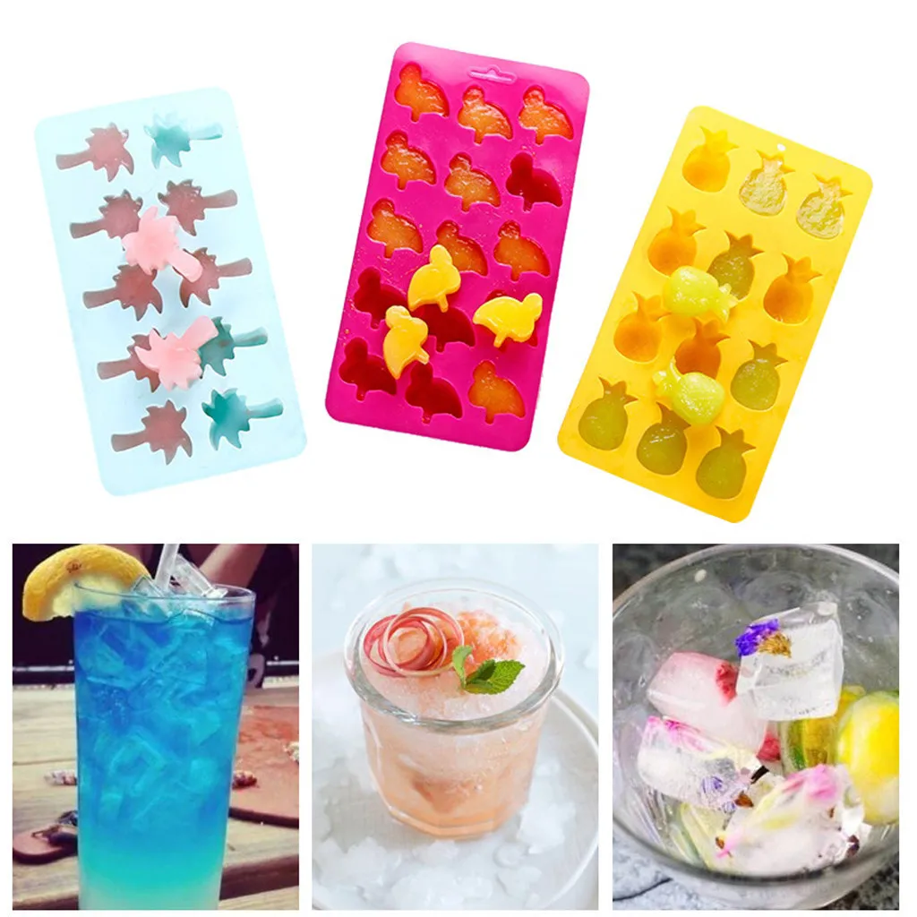 

Silicone Ice Mold Palette Pineapple Popsicle Ice Cream Machine Wine Party Kitchen Bar Cake Gummy Mould Z411