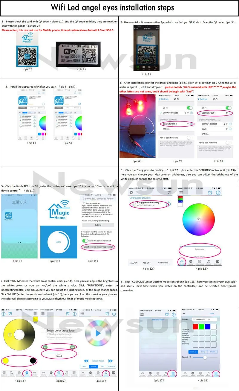 Canbus H8 Wifi телефон управление Rgb Led Ангел глаз Светодиодный Маркер E92 изменение цвета для BMW X5 E70 X6 E71 E90 E91 E92 M3