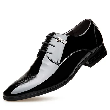 

Fashion Men Business Shoes Genuine Leather Casual Shoes Men's Oxfords Leather Shoes Male Black Classic Footwear Plus Size 37-44